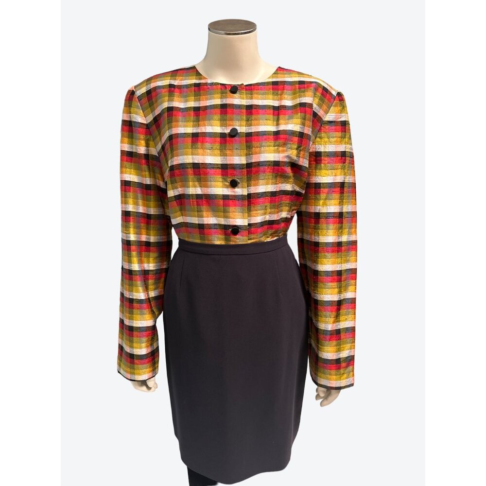 Ann Taylor Petites Basic Black Triacetate Rayon S… - image 2